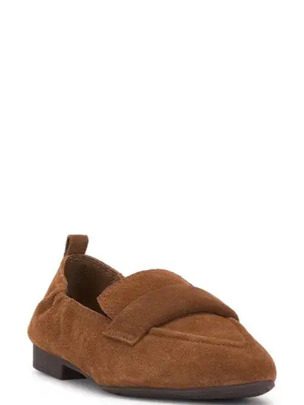 Vince Camuto Women's Suede Loafer in Chestnut Brown